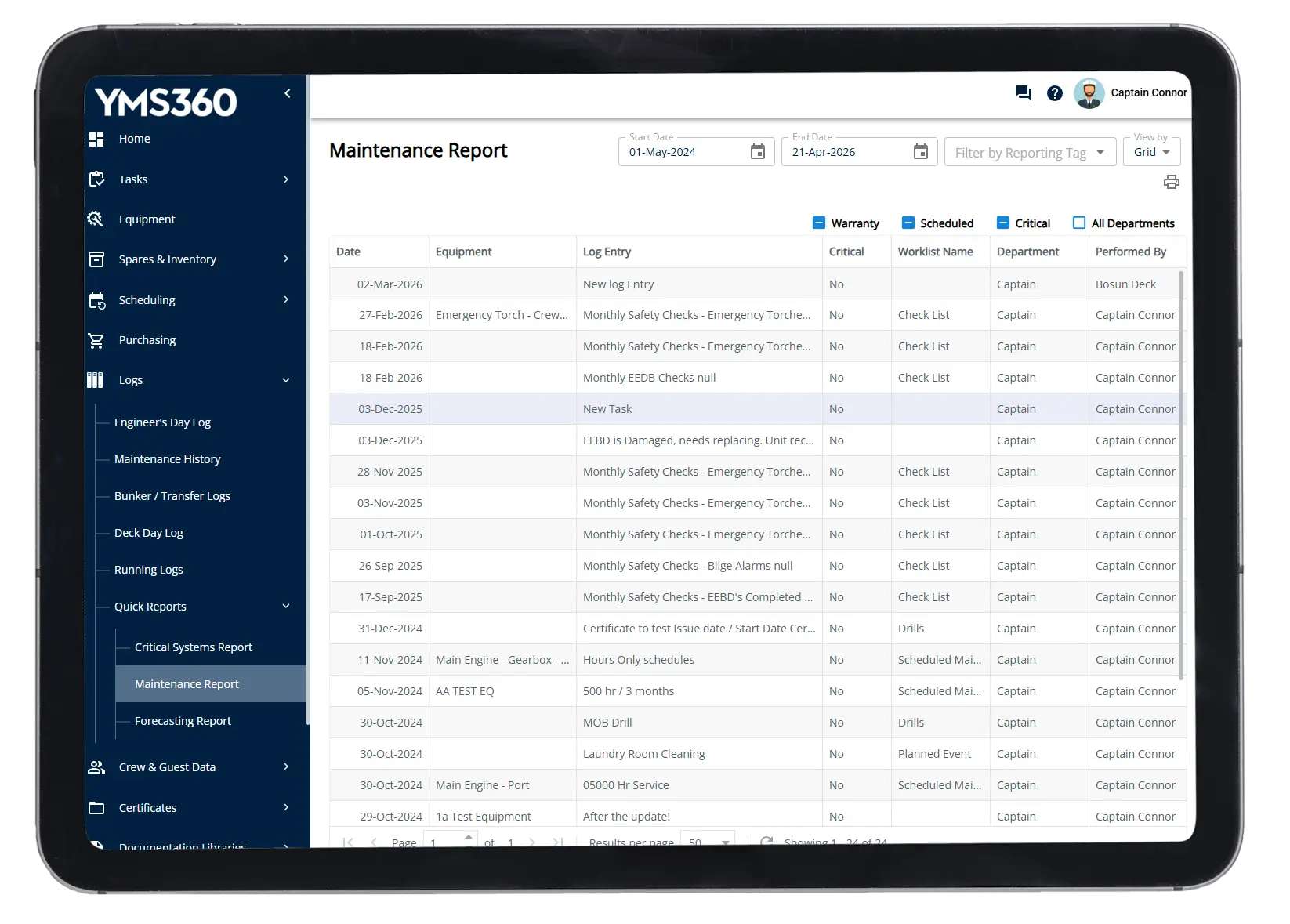 YMS360 Reporting